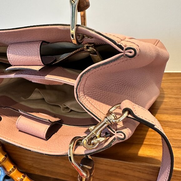 Gucci Bamboo Tote in Blush - Picture 14 of 16